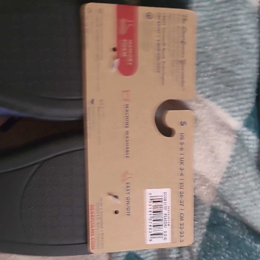 Dearfoams Navy Velvet Comfort Slippers - Picture 6 of 6